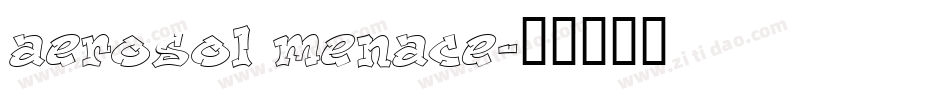 aerosol menace字体转换